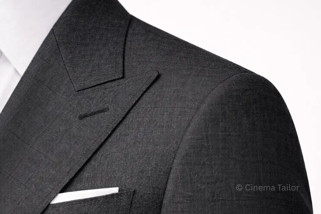 Zero-Trust Shoulder Architecture Perfectly tailored suit shoulder without divots